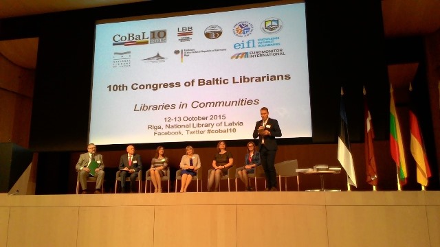 Bibliotekos atstovė dalyvavo Baltijos šalių bibliotekininkų kongrese
